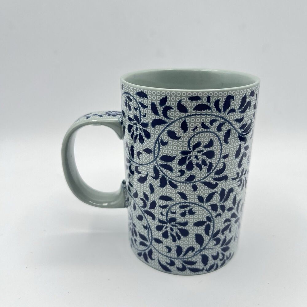 World Market Coffee Mug - Blue Flowers